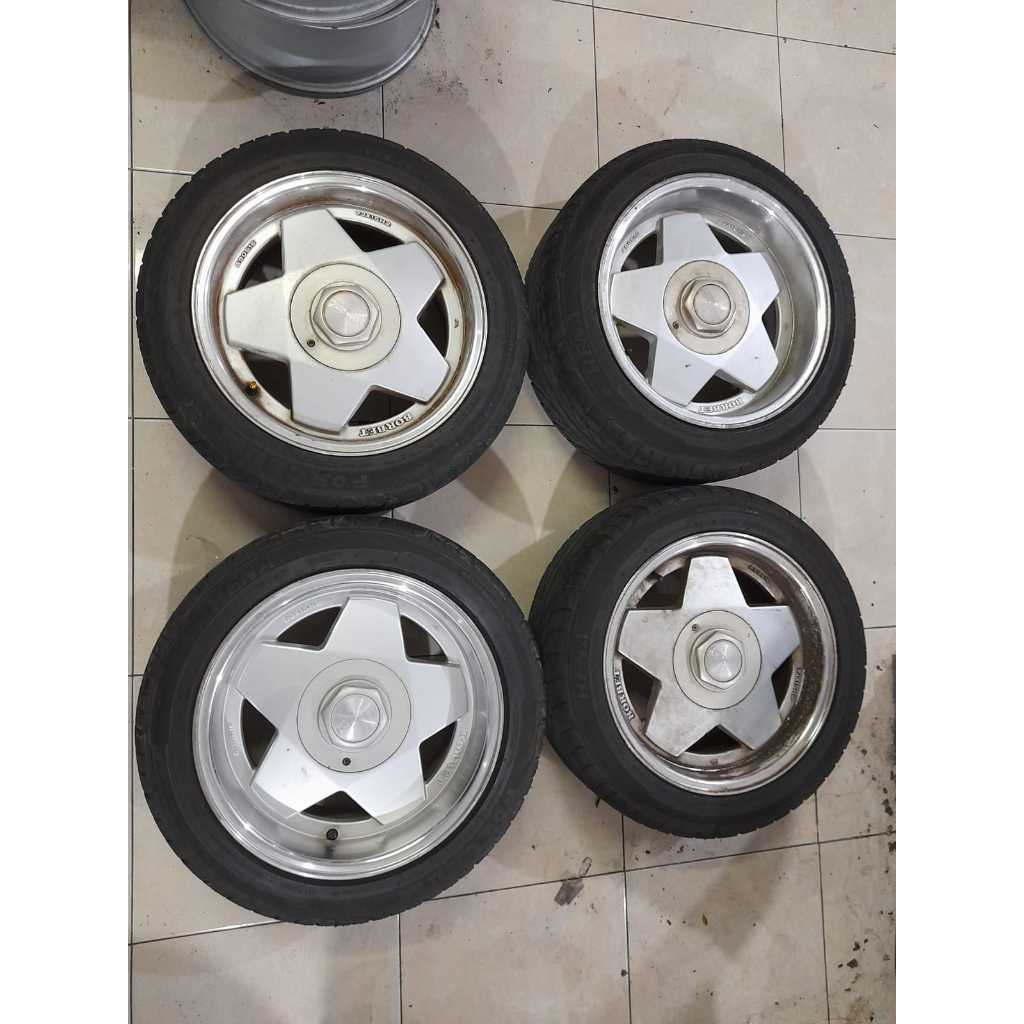 Velg mobil bekas BORBET Celong R15 Pelek seken racing buat Agya, Ayla, Ignis, Brio, Calya