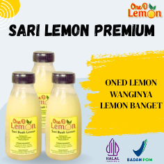 

OneD Sari Lemon Premium Paket Hemat 3 Botol 350Ml