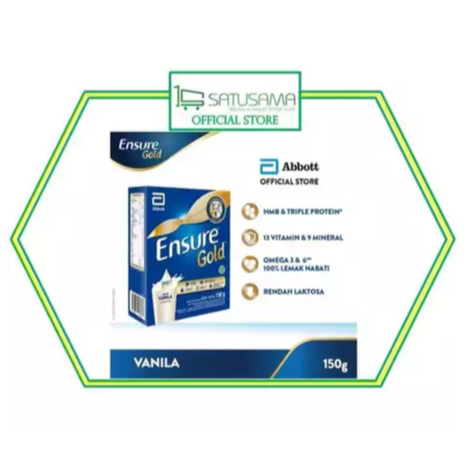 

PROMO MURAH!!! 1 BOX Susu kesehatan ENSURE Abott Vanilla 150gr, susu rendah laktosa