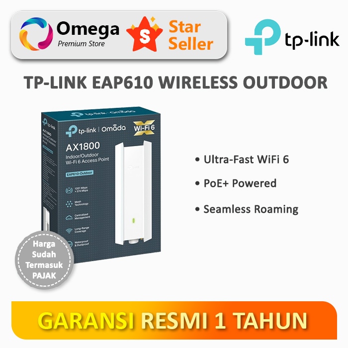 TP-Link EAP610 AX1800 WiFi 6 Access Point Outdoor