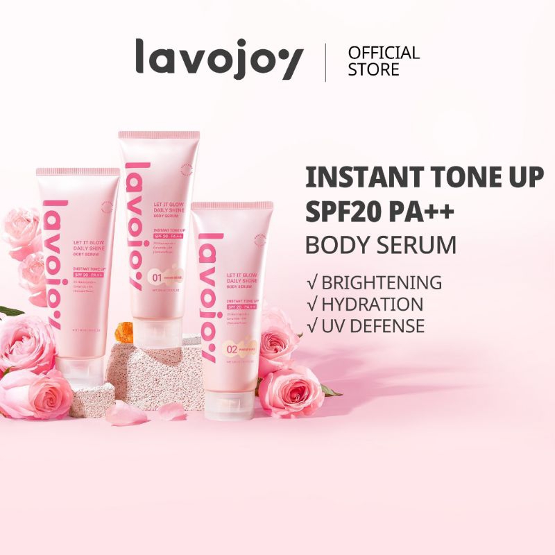 LAVOJOY Lavojoy lavojoy - LAVOJOY INSTANT TONE UP Let It Glow Daily Shine Body Serum SPF 20 PA ++ (1