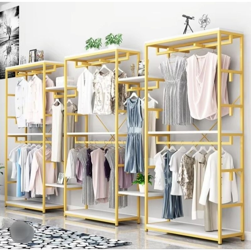 Rak display baju butik / Gantungan baju / Rak display