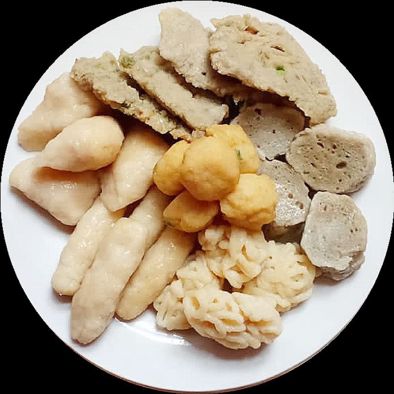 

Pempek Nona kombinasi isi 10 sudah termasuk cuko