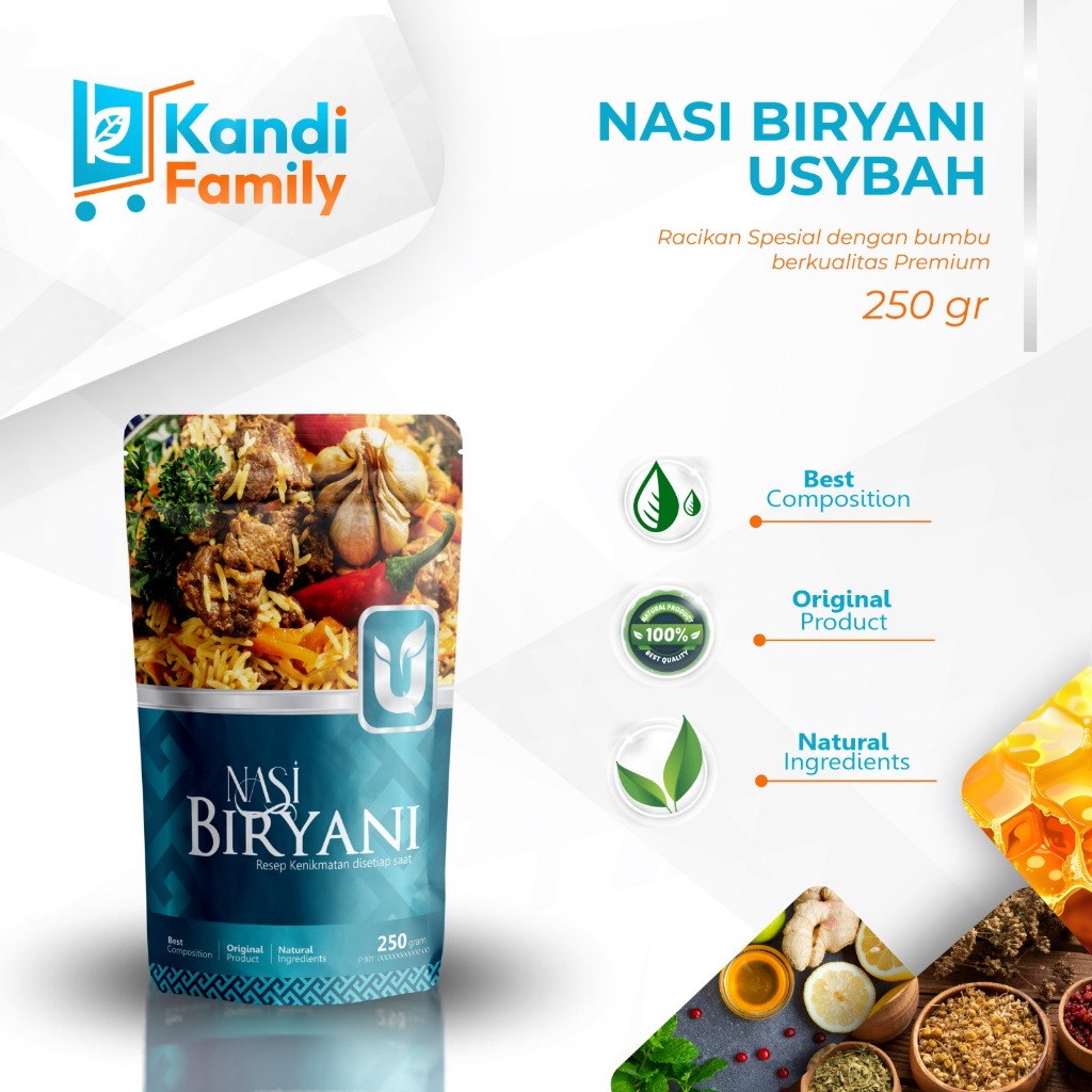 

Beras Basmati Plus Bumbu Nasi Kebuli Mandhi Biryani Bukhari 250 Gram
