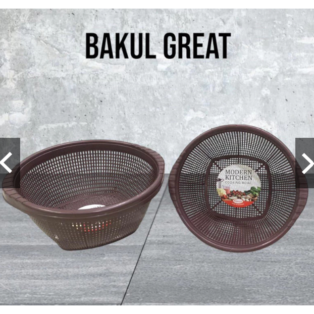 Besek Bakul Nasi Plastik GREAT Sedang & Besar / Wadah Besek Wakul GREAT Serbaguna Murah