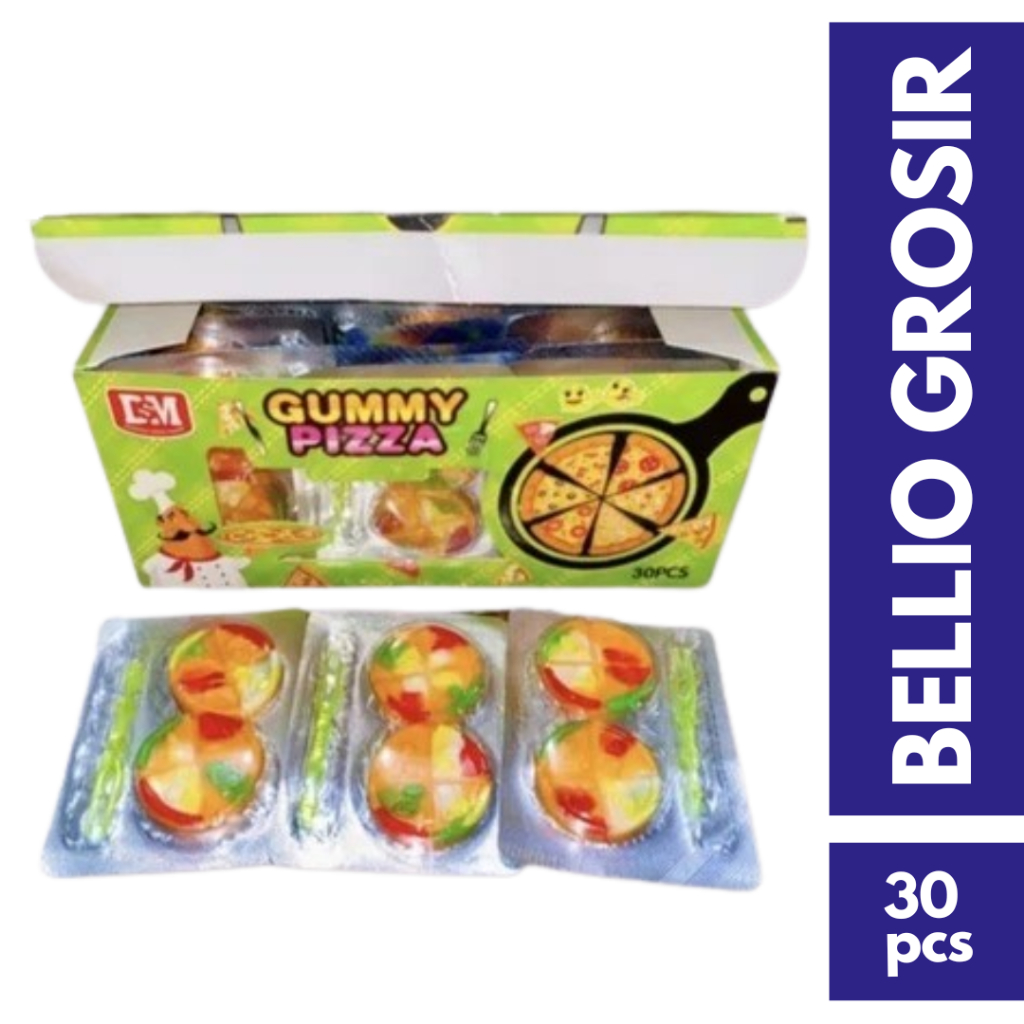 

PERMEN LUNAK GUMMY PIZZA BURGER ISI 30PCS