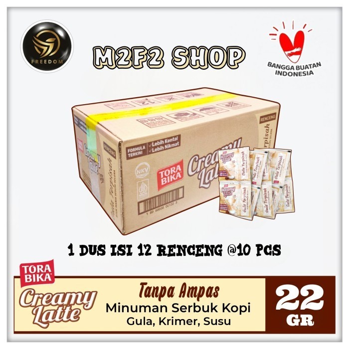 

Torabika Creamy Latte | Kopi Instant Bubuk Tanpa Ampas Sachet - 22 gr (Kemasan Karton)
