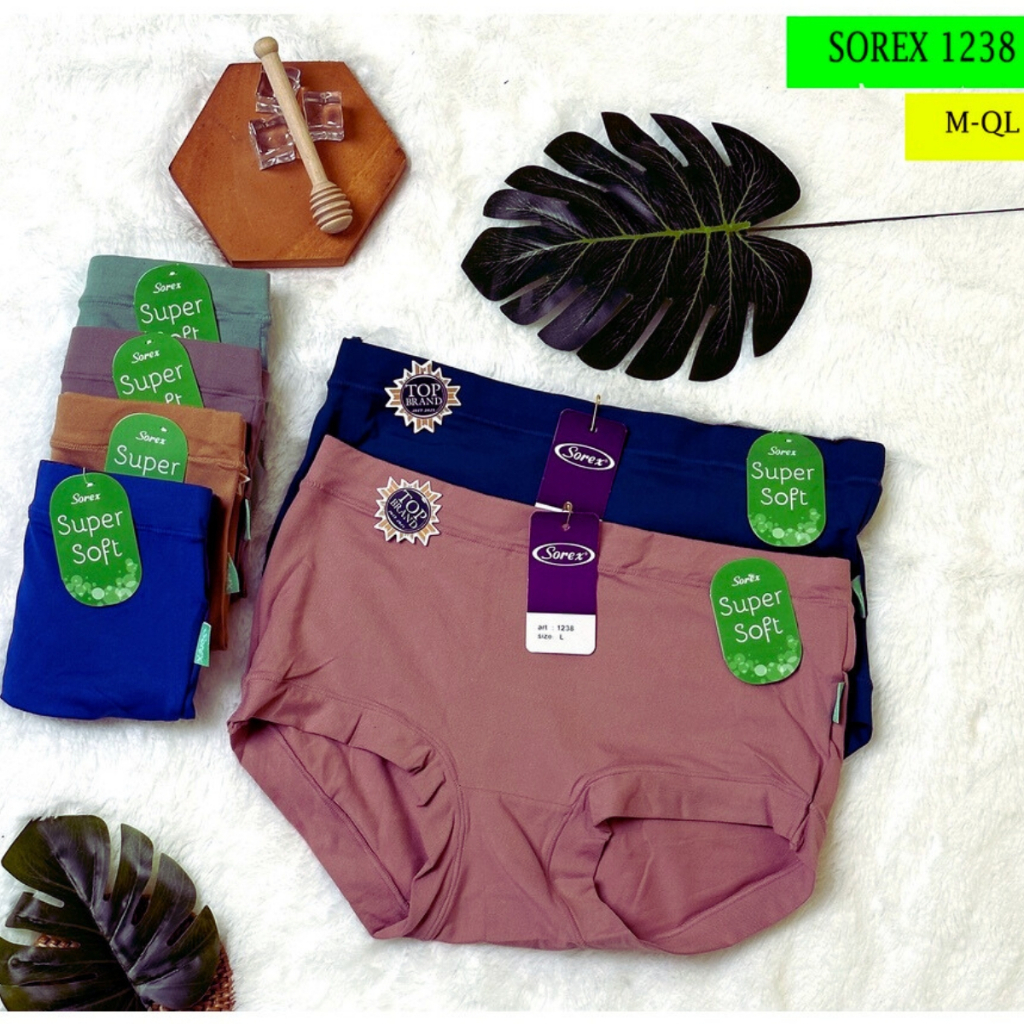 CD SOREX 1238 Celana Dalam Wanita Perempuan Bahan Super Soft Size M,L,EL,QL Remaja Dewasa Cewek