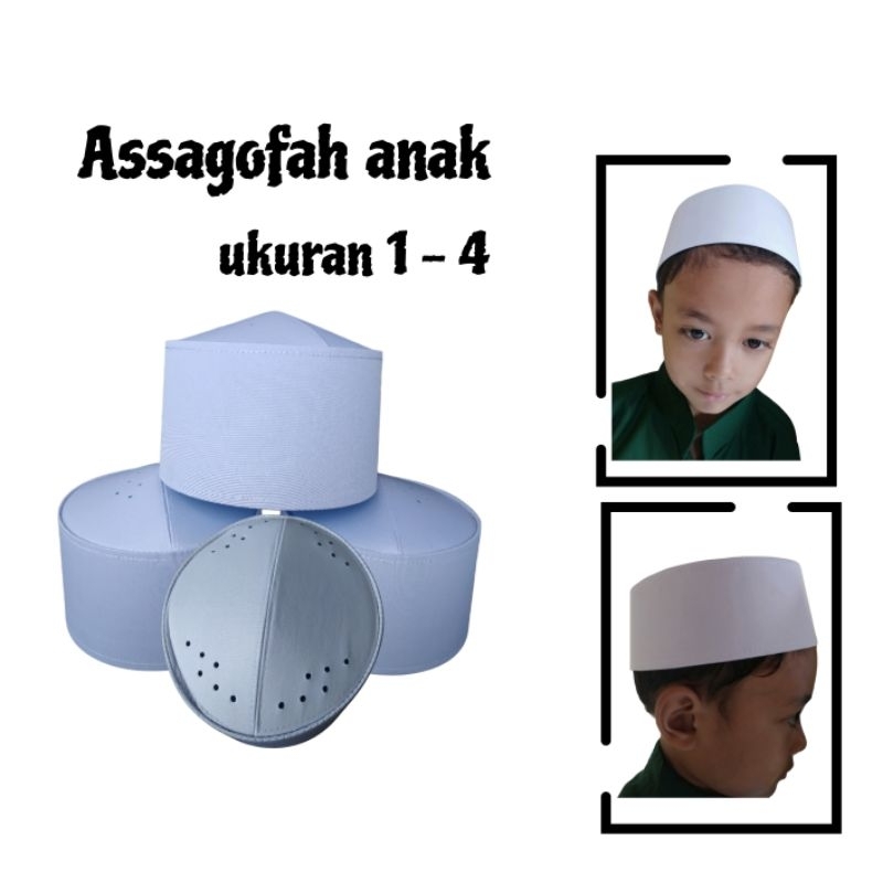 peci anak, songkok anak, peci habib, peci putih anak