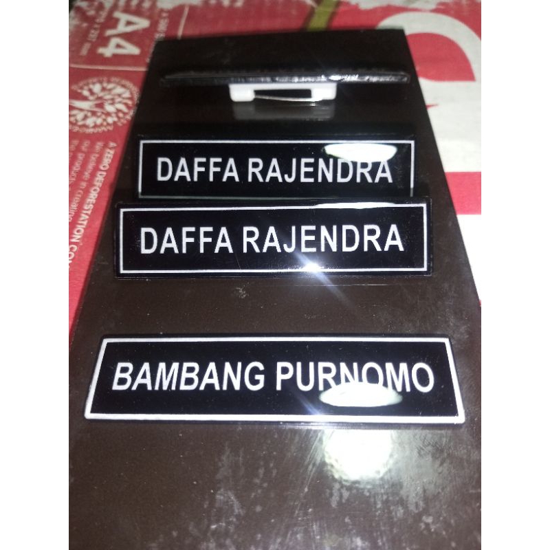 

NAMA DADA ( NAME TAG ) RESIN