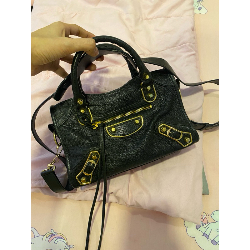 balenciaga mini city edge blackghw 2021 preloved authentic