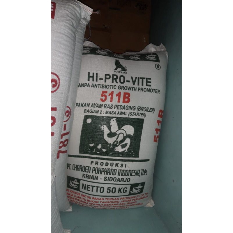 pakan ayam hi pro vite 511b 1 sak 50kg