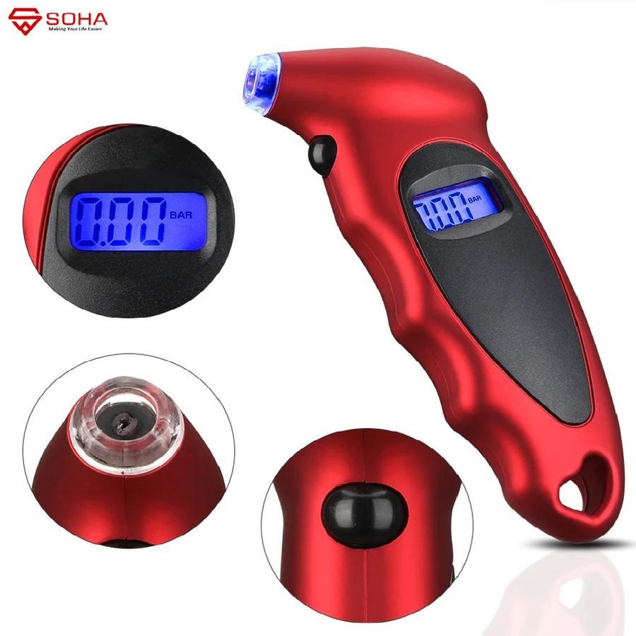 Alat Ukur Cek Tekanan Angin Ban Sepeda Motor Mobil Best Seller Alat Ukur Tekanan Digital Tire-Tire P