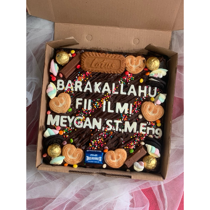 

(INSTAN ONLY) Brownies Tart 20cm x 20cm Brownies Cake Brownies Roti Ultah Brownies Oven Solo