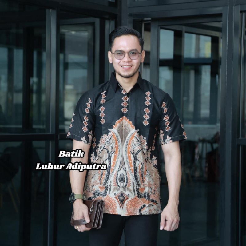Gunungan teracota kemeja batik pria furing katun premium Luhur Adiputra
