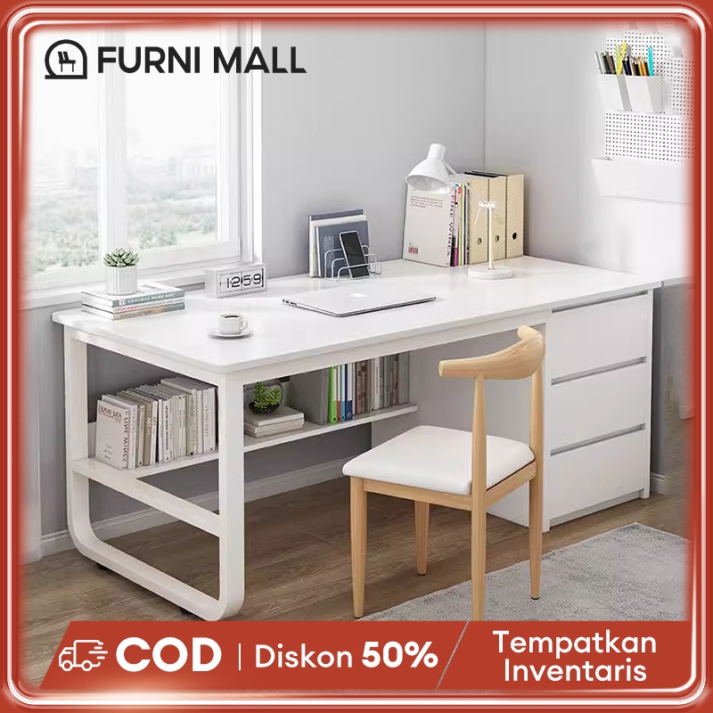 Meja belajar Meja belajar komputer Meja Kantor Dengan Laci Meja Kerja Meja Belajar Kayu Meja Kompute