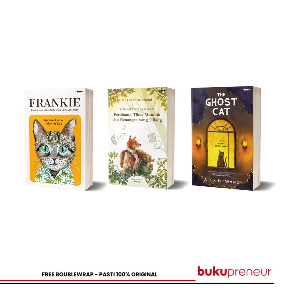 Bukupreneur - Paket 3 Buku Frankie, The Ghost Cat & Ferdinand Tikus Mondok