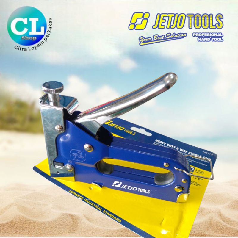 

STAPLES TEMBAK 3in1 jetjo gun stapler hekter kertas spanduk