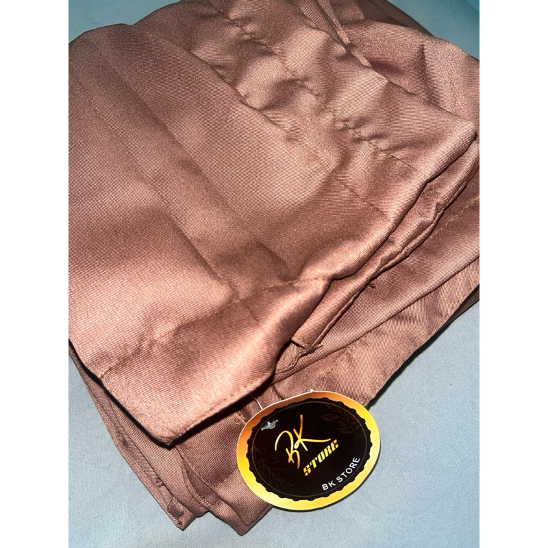 one set (vest + rok) latte bahan katun