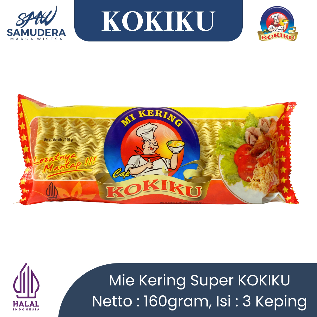 

KOKIKU/Mie Kering Super/Mie Telor Cap Kokiku (160g)