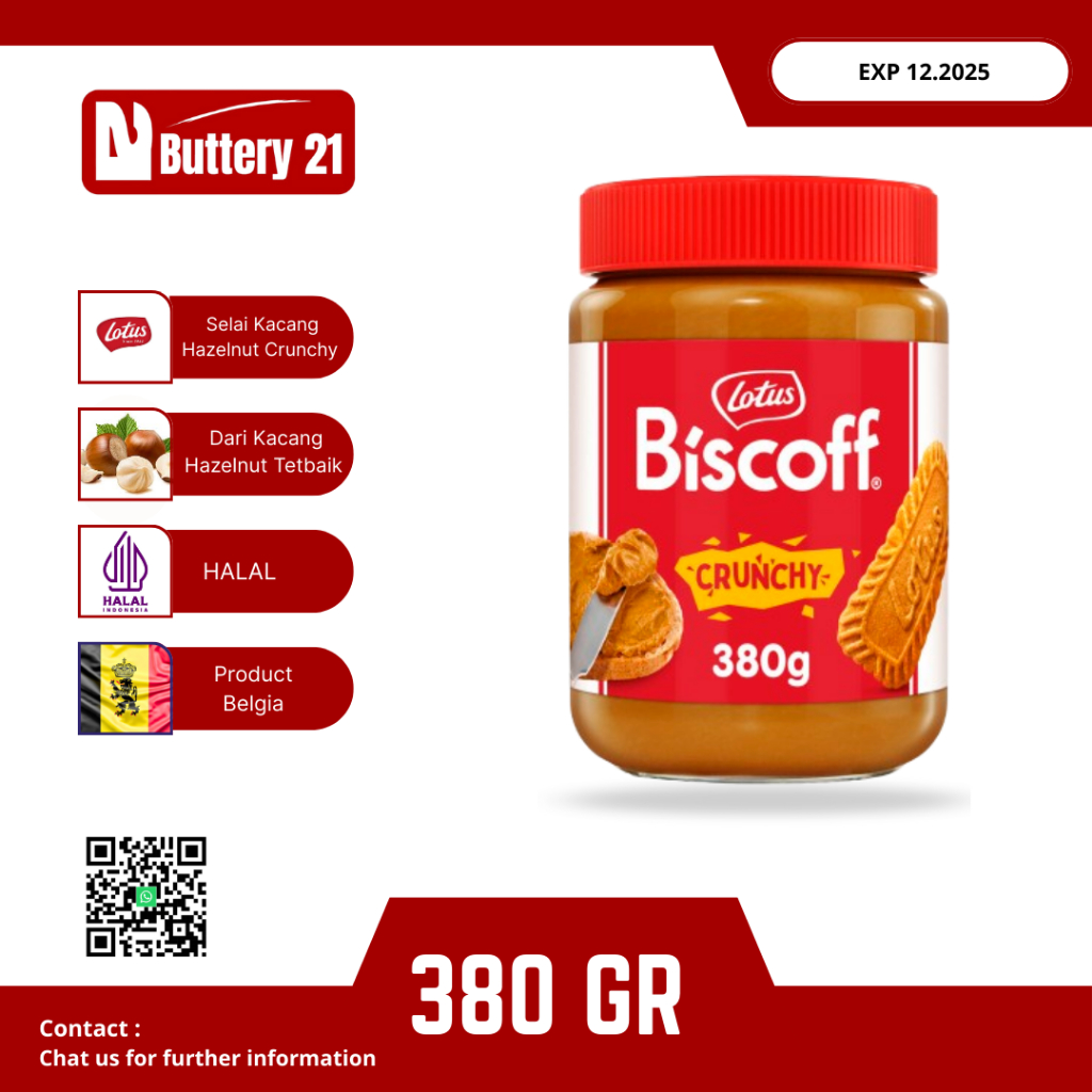 

LOTUS BISCOFF CRUNCHY SPREAD 380 GR/SELAI LOTUS CRUNCHY 380 GR/LOTUS KRISPI