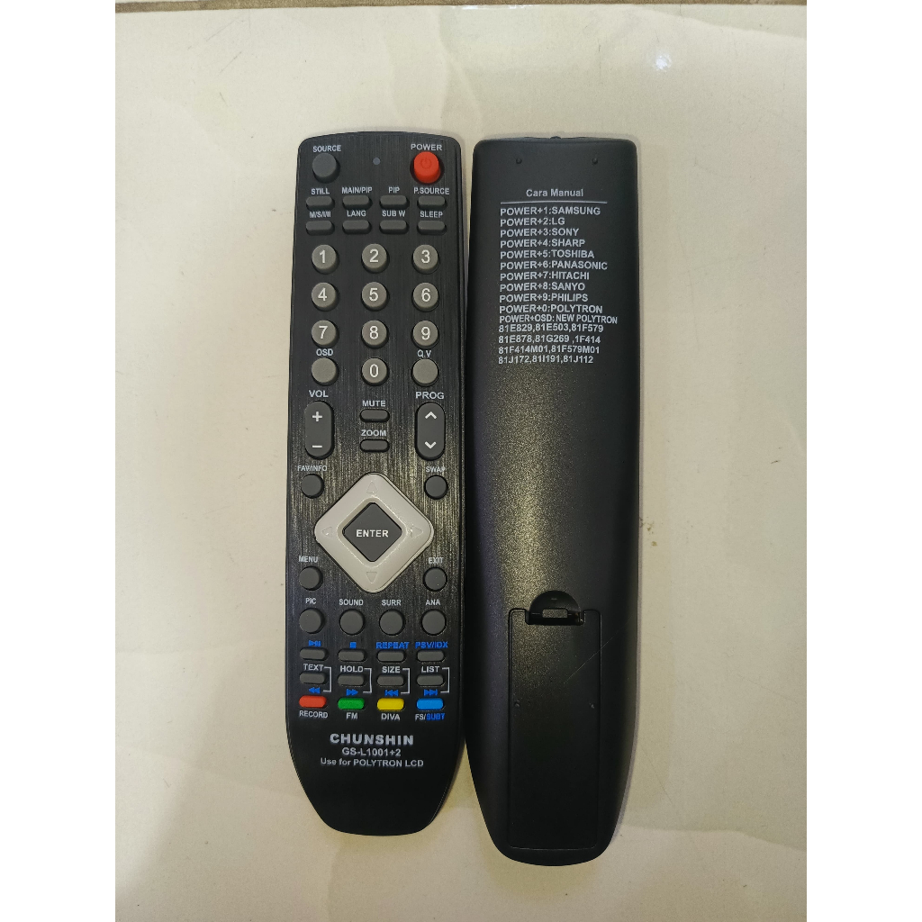 REMOT REMOTE TV POLYTRON CHUNSIN LCD LED 81G862 81i355 81i430 / 811355 MULTI