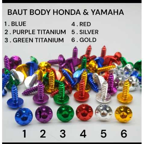 BAUT PROBOLT BODY MOTOR model bintik besi thailand import motor HONDA YAMAHA VARIO MIO BEAT NMAX LEX