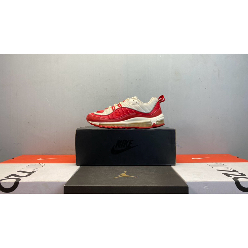 Sepatu Second Nike Air Max 98 University Red Size 42 Original Guarantee 100%