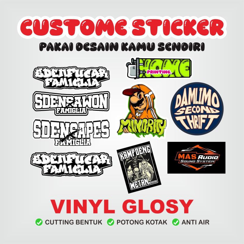 

CUSTOME STIKER VINYL A3+ || ANTI AIR