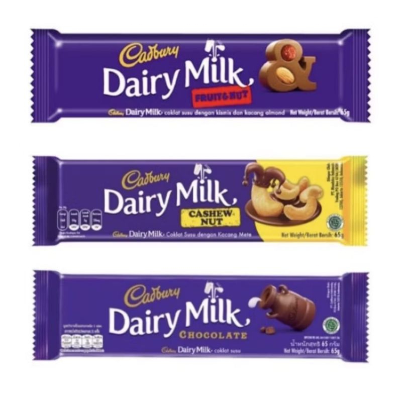 

Coklat Cadbury Dairy Milk (62 gr)