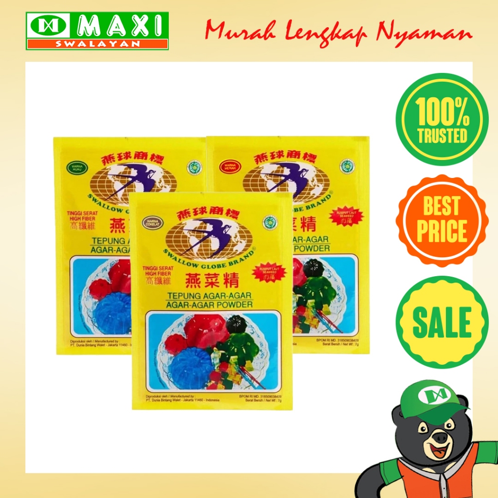 

Agar-Agar Swallow Kemasan 7gr