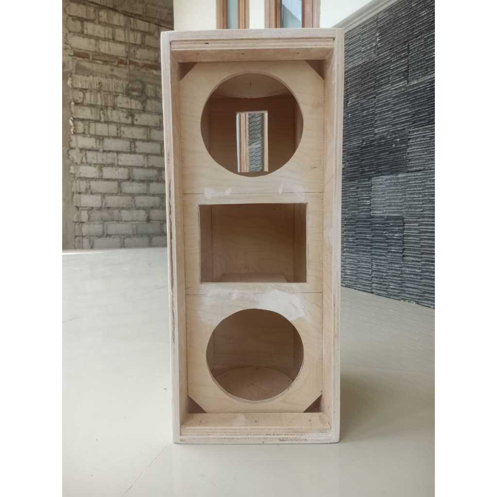 BOX MIDDLE LINE ARRAY DOUBLE TWITTER 10 INCH SEMI MERANTI 15 MM