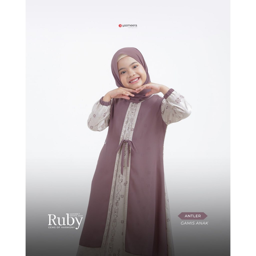 Yasmeera Sarimbit Gamis Ruby Anak