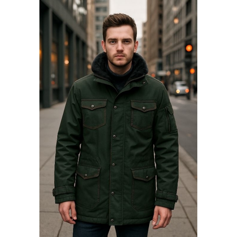 Splendid Satisfaction Faux Fur Parka Jacket