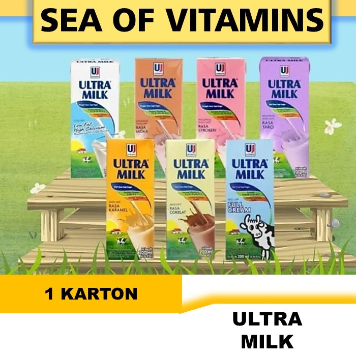 

KARTONAN SUSU ULTRA MILK 125/200/250 ML LOW FAT UHT