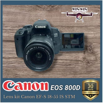 Kamera Camera DSLR Canon Eos 800D Lensa Canon 18-55 IS STM