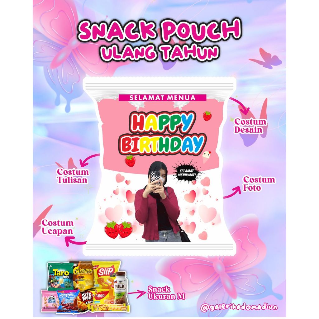 

(PO 2 HARI) WADAH SNACK POUCH | SNACK JUMBO CUSTOM