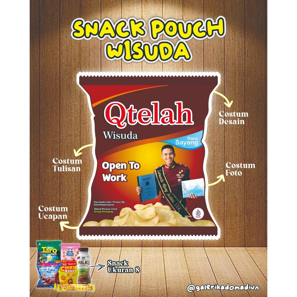 

(PO 2 HARI) SNACK POUCH | SNACK JUMBO CUSTOM + ISI SNACK