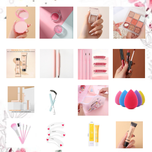 PAKET  SET MAKEUP KOSMETIK PAKET HEMAT 16 ITEM
