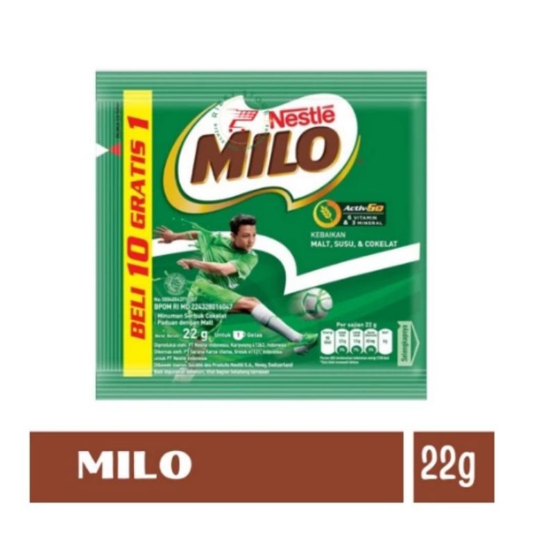 

Milo Activ-Go Susu Cokelat [ 10 Sachet x 22g ]