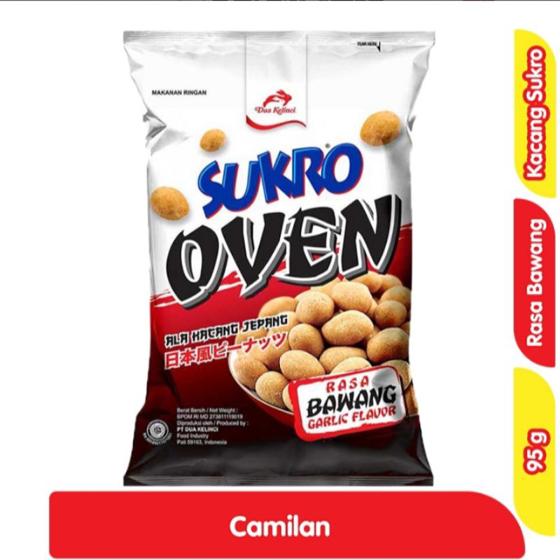 

Dua Kelinci Sukro Kacang Oven 95 Gram Sukro Oven Rasa Bawang Putih Sukro Oven Jagung Bakar