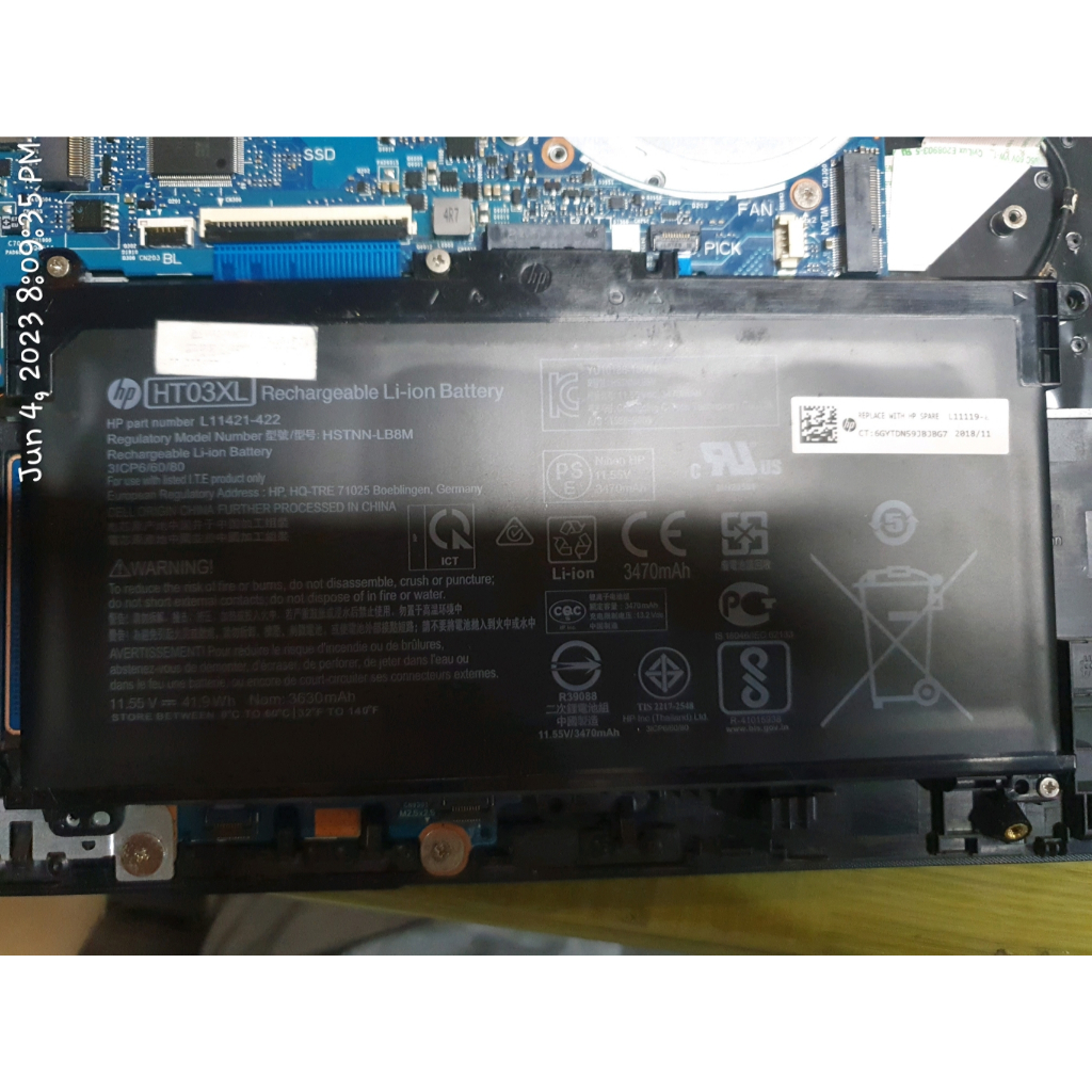 Baterai Laptop HP-14cm0067AU Copotan