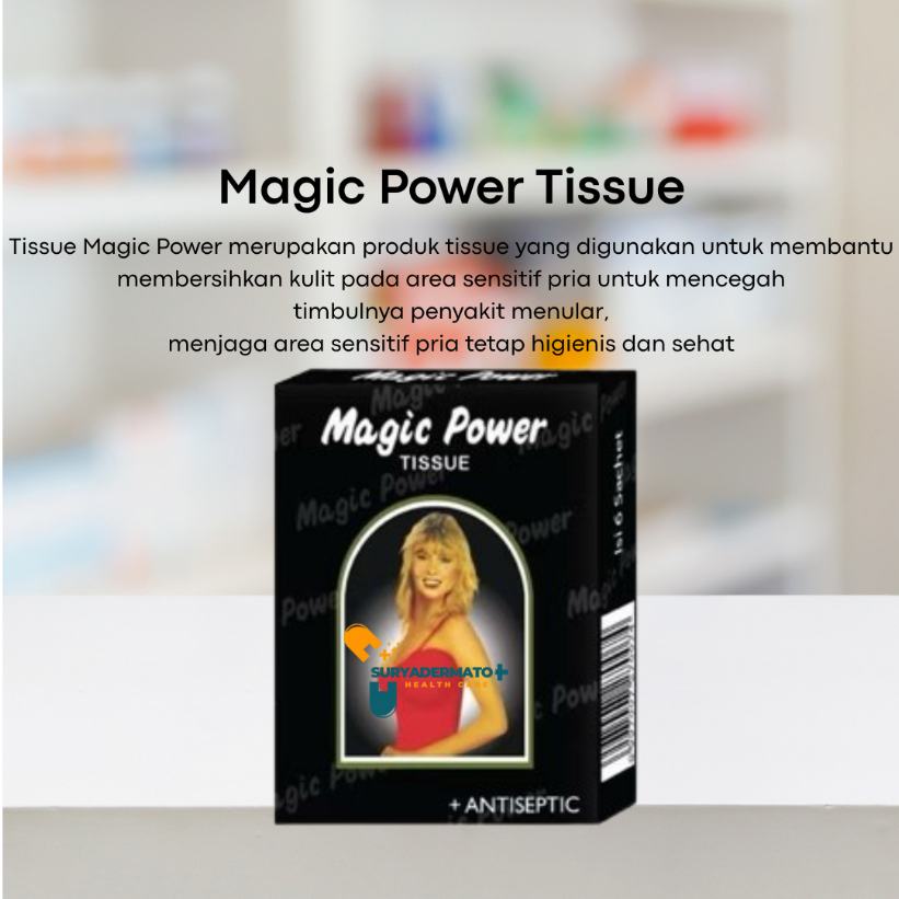 Tissue Magic Power Tisu Power Magic Classic 1kotak isi 6 Sachet / Tisu Magic Power Original