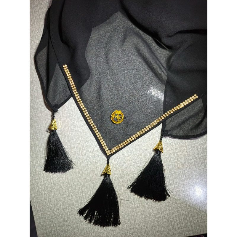 Khimar Inara zipper khimar instan segiempat