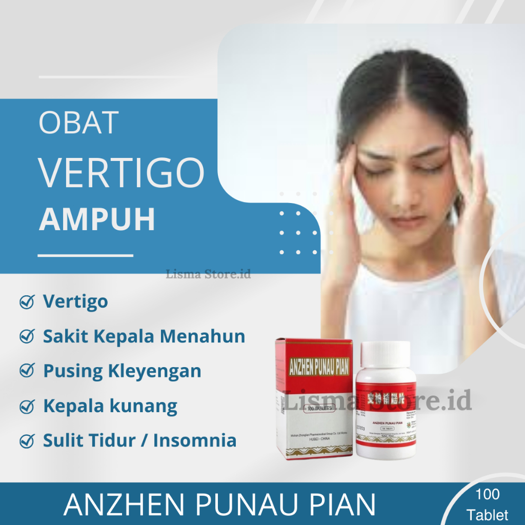 Obat Vertigo Sakit Kepala Menahun  Pusing Berputar Herbal Cina BPOM