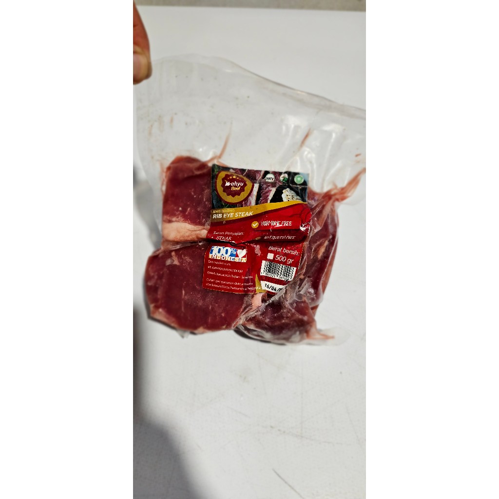 

RIB EYE STEAK 500 GRAM GRASSFED BEEF