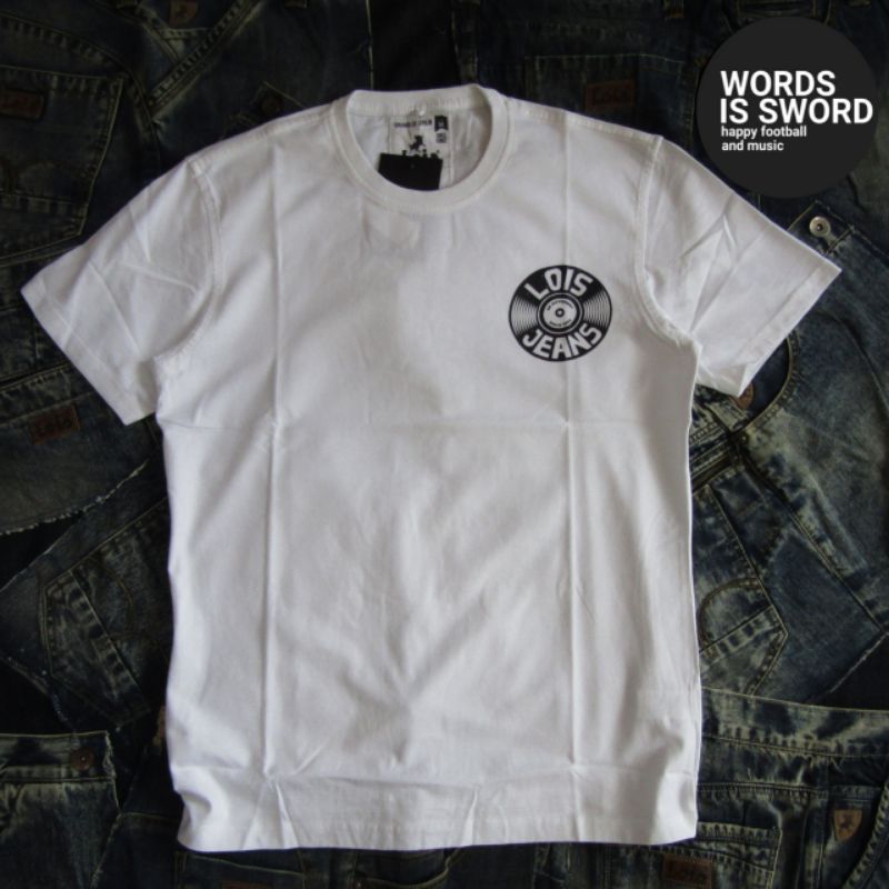 LOIS JEANS TSHIRT PUTIH - KSL2383 -