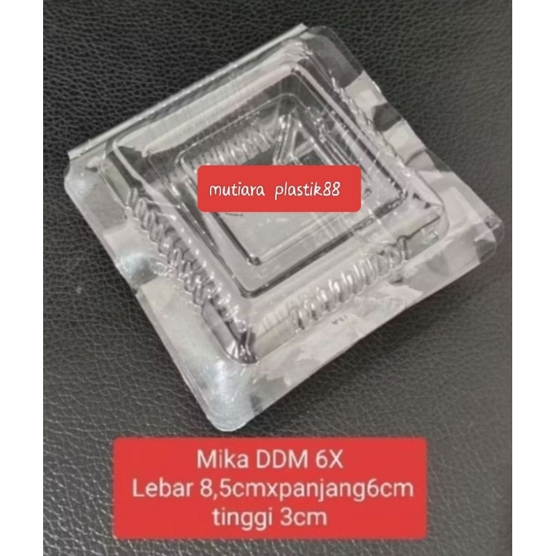 isi 100pcs Mika DDM 6X Mika plastik Mika bening tempat Bolu tempat puding agar mini