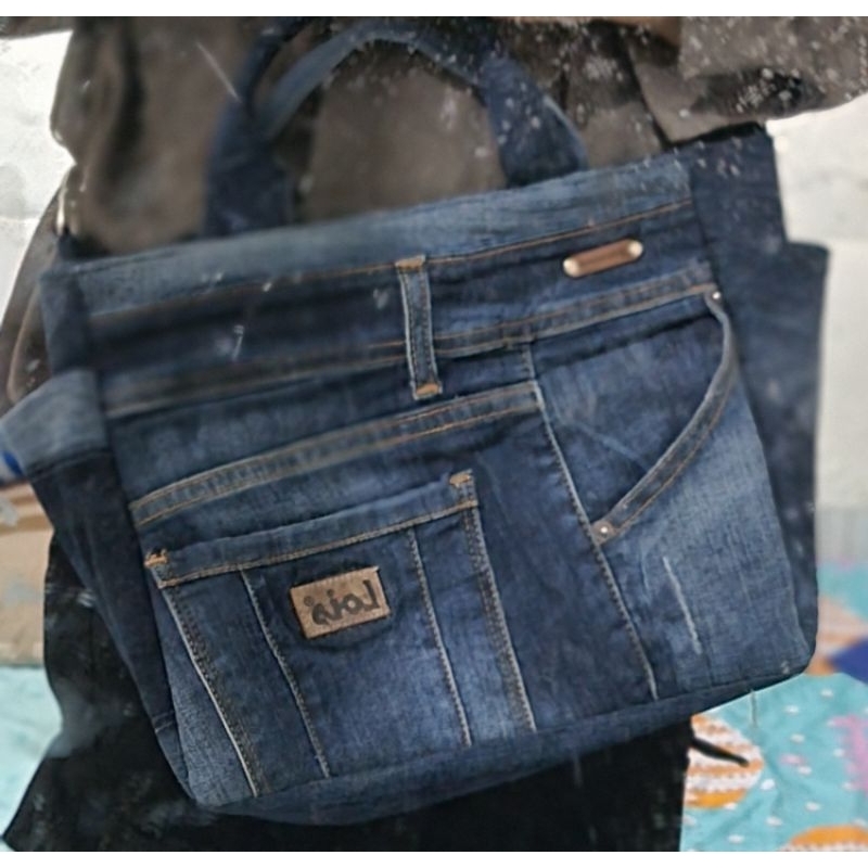 Tas Tote sling bag jeans