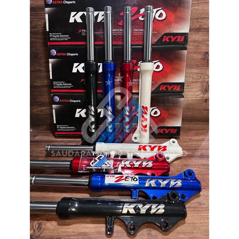 [KYB ZETO] SHOCK DEPAN ASSY UPSIDE DOWN SET ORIGINAL KYB KAYABA ZETO (KY0S-FF1020) PNP YAMAHA MIO SP